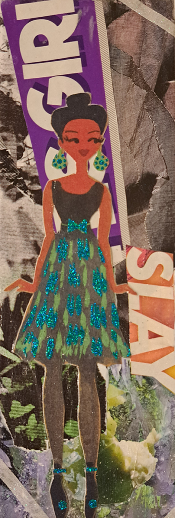 Mixed media image of a girl