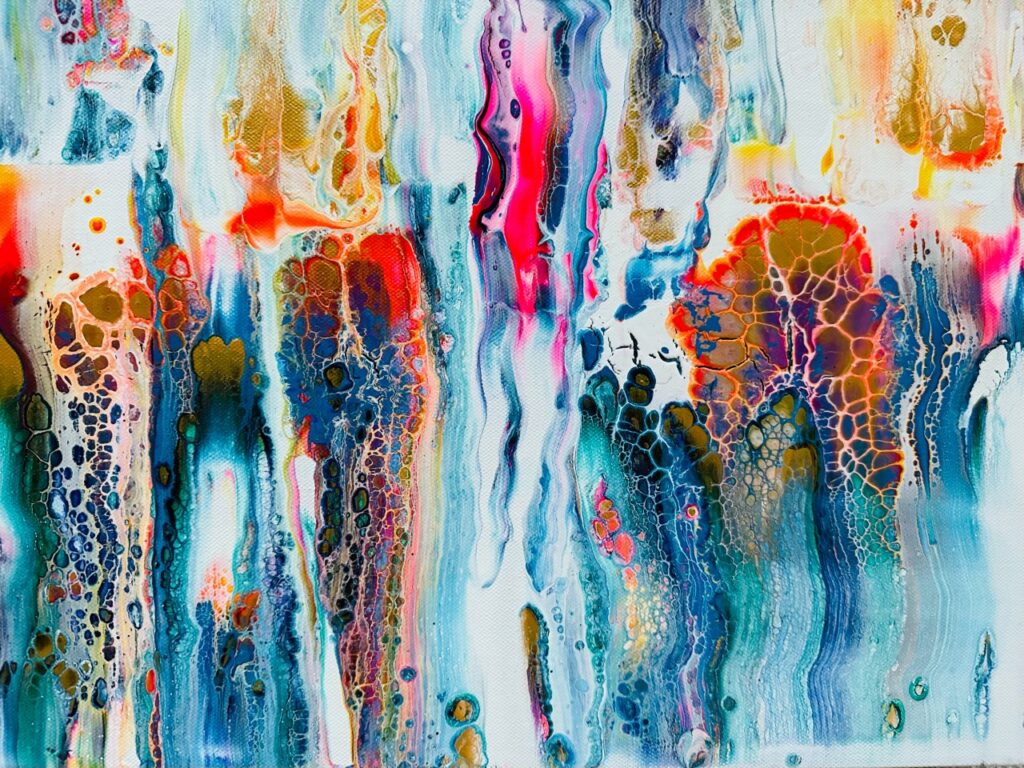 Multicolored abstract painting