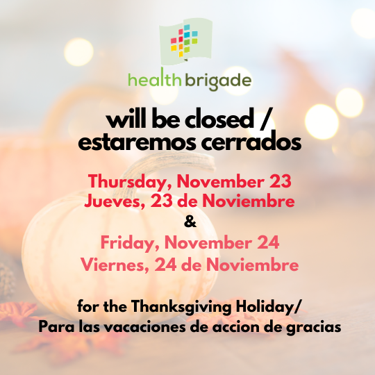 HB Closed / Thanksgiving Holiday